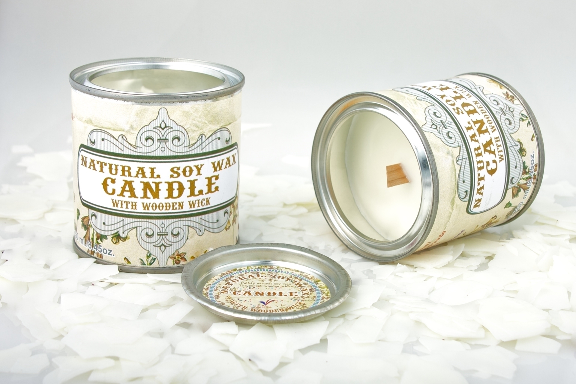 Exclusive interior soy wax candle 250 ml without aroma